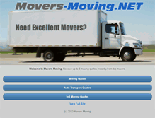 Tablet Screenshot of movers-moving.net